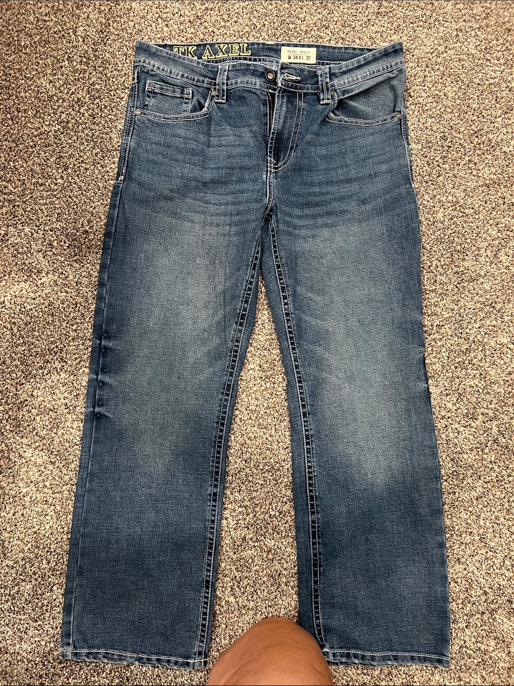 Axel Mid Wash Men's bootcut Jeans - Dark Blue